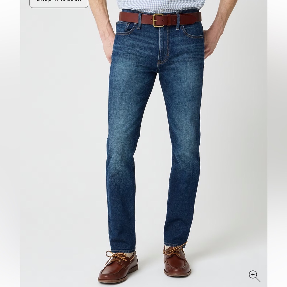 J. Crew Factory Medium Wash Straight-fit jean in signature flex - 33 x 32